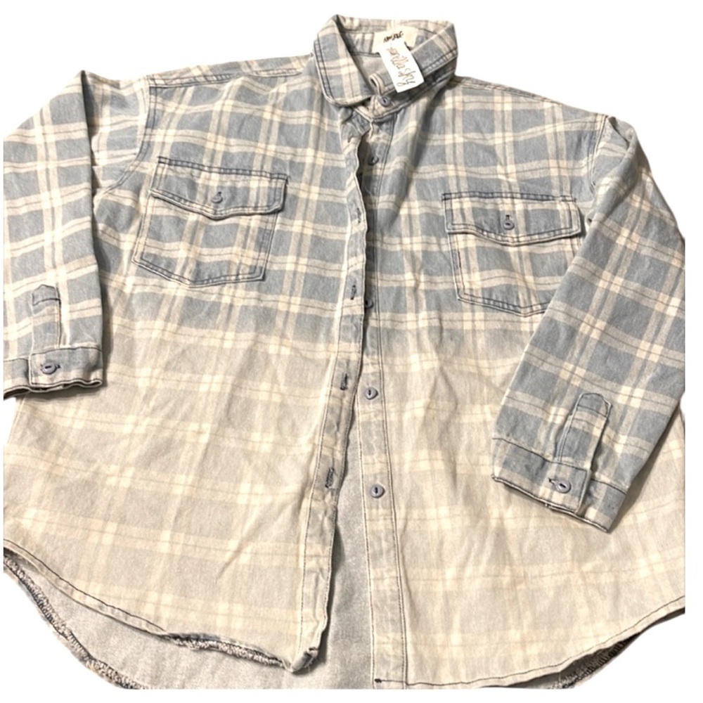 VANILLA SKY hippie love jean shirt